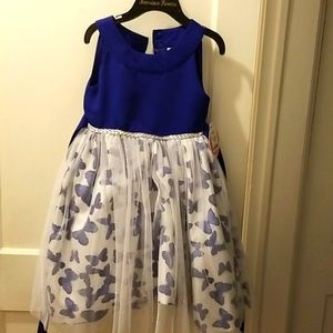 American Princess Dress size 6 Blue and white